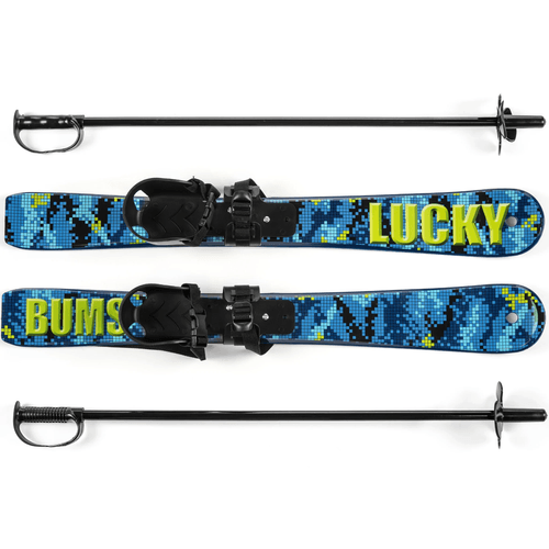 Lucky Bums Beginner Snow Skis And Poles Set - Toddler