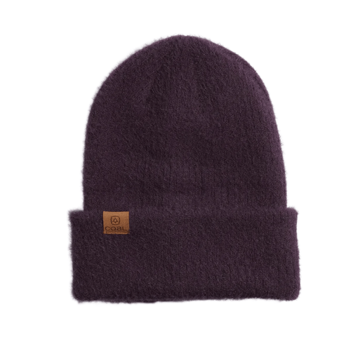 Coal Pearl Fuzzy Knit Beanie - Women's