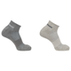 Salomon Evasion Ankle Sock (2 Pack) - Light Grey Heather/Medium Grey.jpg