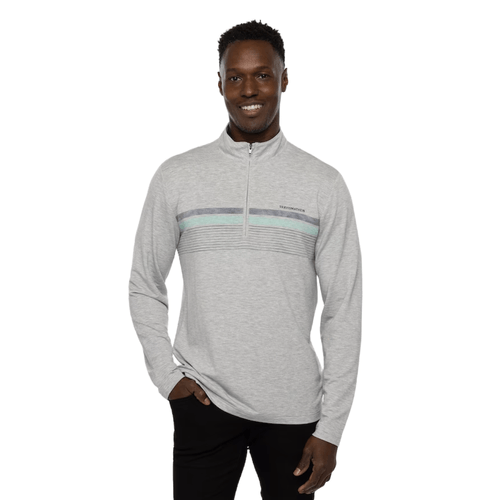 TravisMathew Twist Of Lime Quarter Zip Pullover - Men's