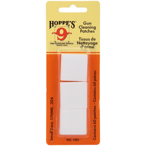 Hoppe's Synthetic Small Bore 17 Hmr/.204 Gun Cleaning Patches (60)