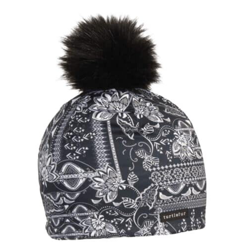 Turtle Fur Pom Pom Beanie - Women's