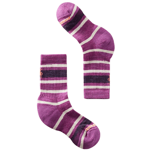 Smartwool Hike Light Cushion Striped Crew Sock - Youth