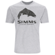 Simms Wood Trout Fill T-Shirt - Men's - Grey Heather.jpg