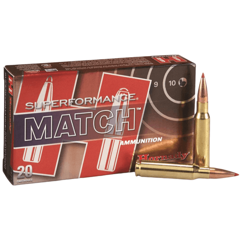 Hornady Superformance Match 5.56 Nato 75 Grain BTHP Match Ammo 20 Rounds