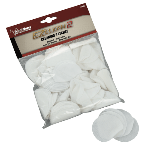 Traditions .45-.54 Cal EZ Clean 2 Cleaning Patches (100 Count)