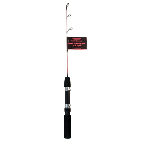 Lake Shore Tackle 24 Medium Light Action Red Glow Ice Rod