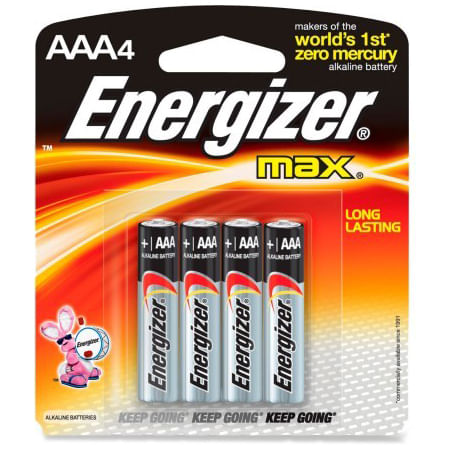 Energizer Max AAA Battery (4 Pack)