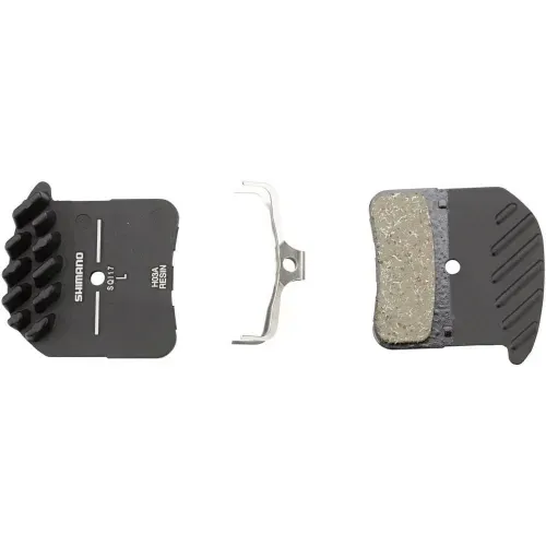 Shimano Bikes Resin Disc Brake Pads And Spring with Fins