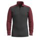 SMARTW M CLSC THERMAL MB 1/4 ZIP Charcoal / Currant