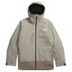 The North Face Thermoball Eco Snow Triclimate Jacket - Men's Clay Grey / TNF Black