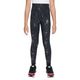 Nike Nike One Dri-fit High-waisted Legging - Girls' Black / Metallic Silver