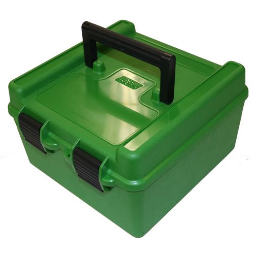 Mtm Case-Gard Deluxe Ammo Box 100 Round Handle 22-250 To 458 Win